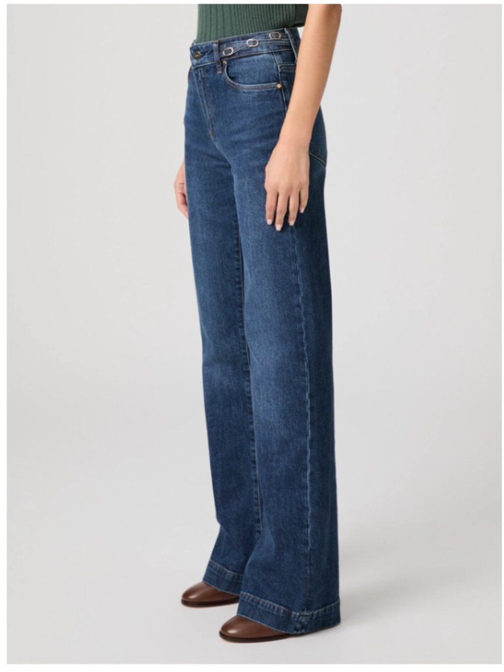 PAIGE Leenah Slim Wide Leg in Technique Wash - Picture 12 of 14